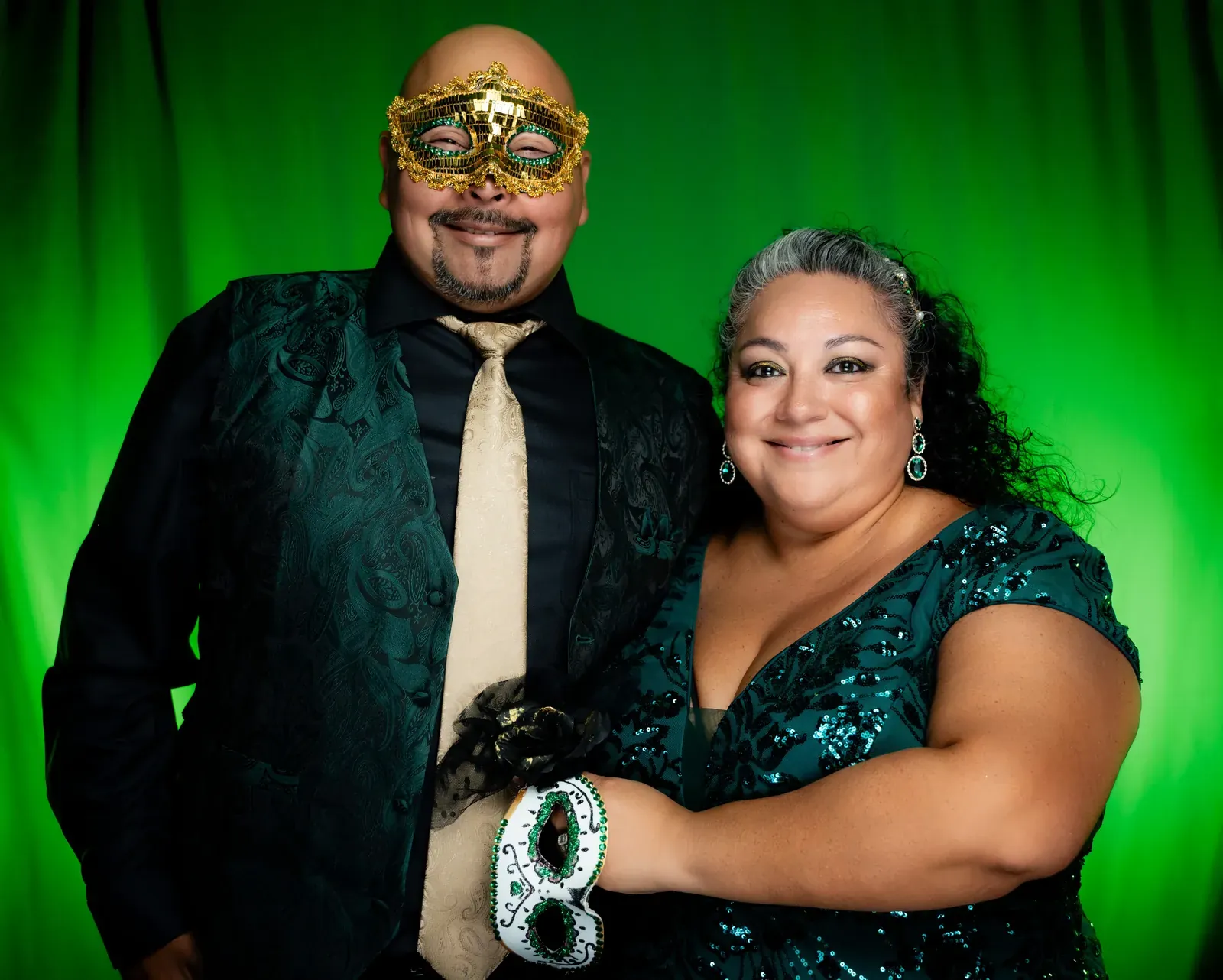 Live band performing at the Masquerade Ball.