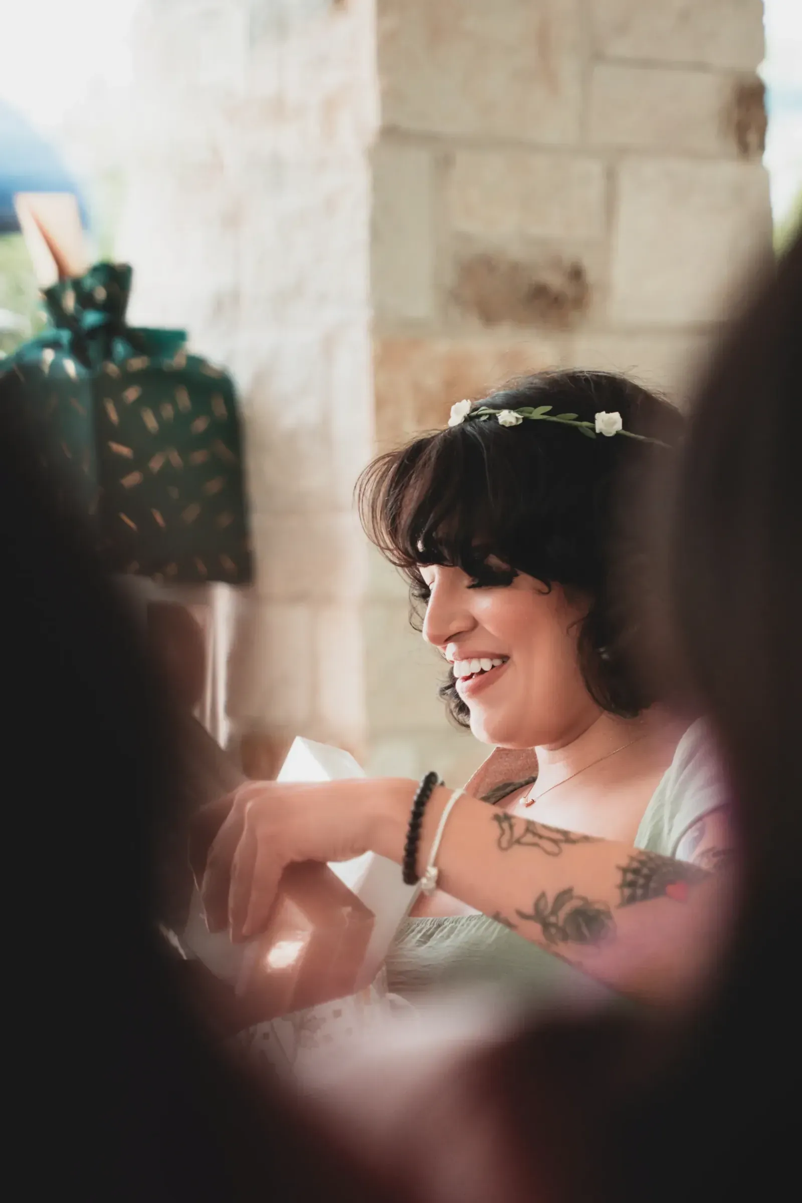 Baby shower dessert table with custom signage.