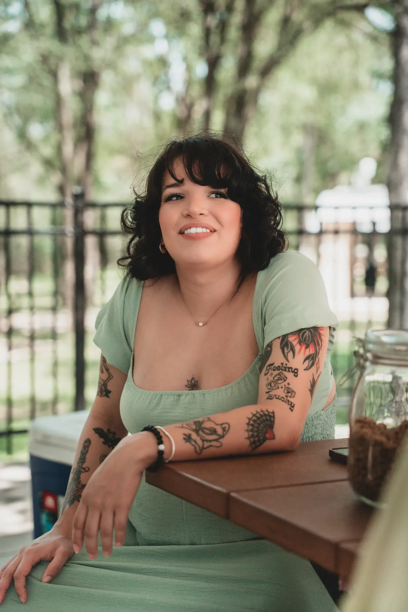 Detail of personalized favors.